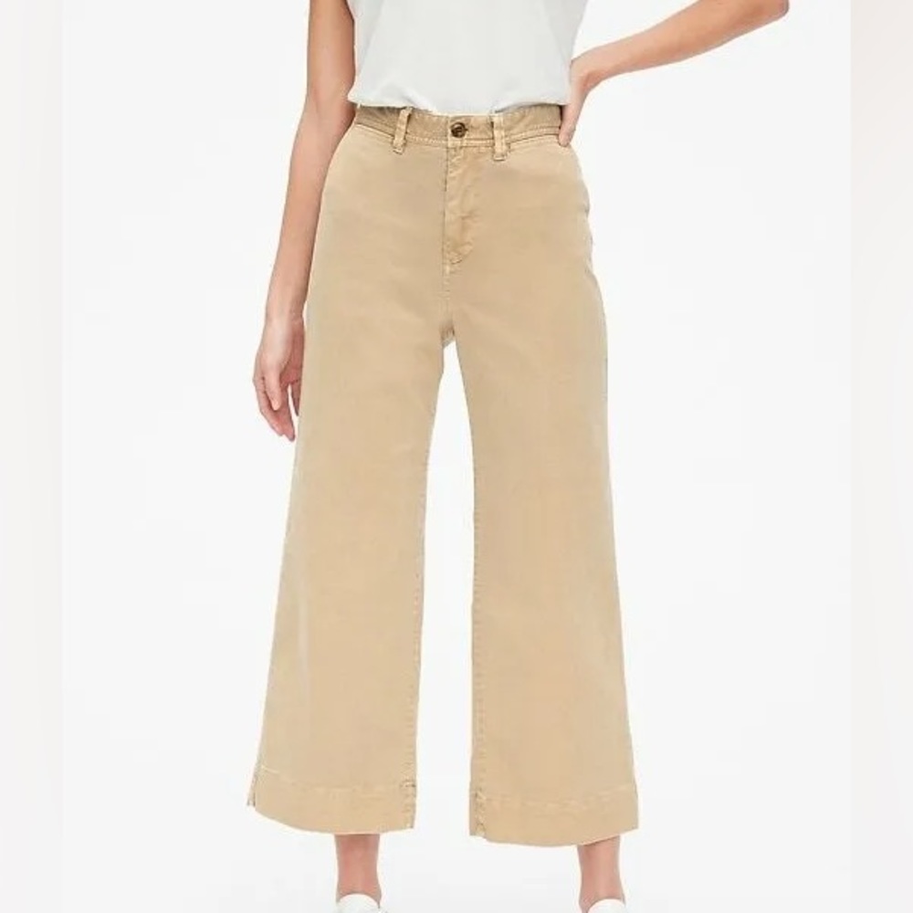 GAP High Rise Wide-Leg Crop Jeans